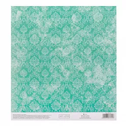 Бумага 20х20 см на клеевой основе "Бирюзовый ампир" (АртУзор)