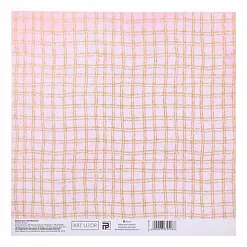 Бумага с глиттером 18,5х20 см "Клеточка" (АртУзор)