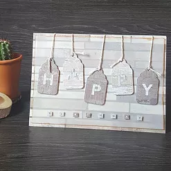 Набор бумаги А4 с высечками и наклейками "Elements Wood", 48 листов (DoCrafts)