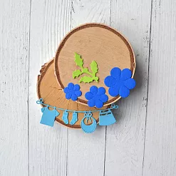 Набор вырубок "Детская растяжка", цвет голубой (ScrapMania)