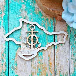 Украшение из чипборда "Крым" (ScrapКрым)