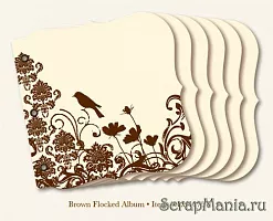 Заготовка для альбома Lush "Коричневый орнамент" (My Mind's Eye)
