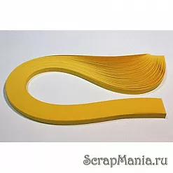 Полоски для квиллинга 5 мм, желтый темный (QuillingShop)