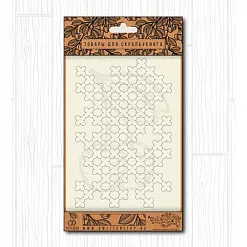 Украшение из чипборда "Sweet time. Сетка цветочная" (Черешня)