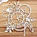 Украшение из чипборда "Орнамент с шестеренками и перьями" (Просто небо)