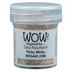 Пудра для эмбоссинга с глиттером "Pinky winky. Пинки винки" (WOW)