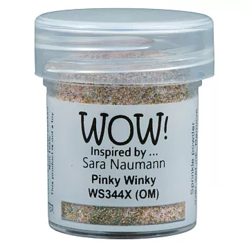 Пудра для эмбоссинга с глиттером "Pinky winky. Пинки винки" (WOW)