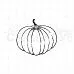 Штамп "Тыква круглая большая", 4,9х4,5 см (Скрапклуб)