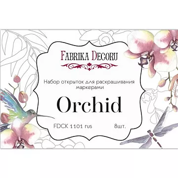 Набор карточек "Wild orchid" на русском (Фабрика Декору)