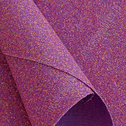 Отрез экокожи А4 "Пайетки. Сиреневый неоновый" Отрез экокожи А4 "Пайетки. Сиреневый неоновый"