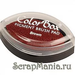 Штемпельная подушечка ColorBox, коричневая (Brown)