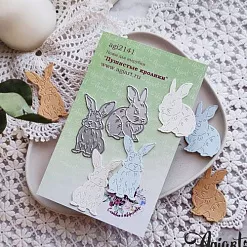 Нож "Пушистые кролики", 4,5х3,5 см (AgiArt)