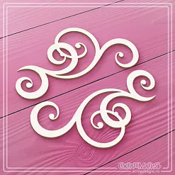 Чипборд "Завитки" (СкрапМагия)