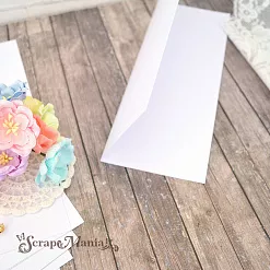 Заготовка для открытки 8,5х22 см из дизайнерской бумаги Shyne Opal