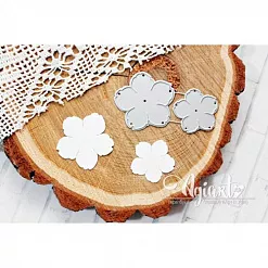 Набор ножей для вырубки "Цветы 4" (AgiArt) Набор ножей для вырубки "Цветы 4" (AgiArt)