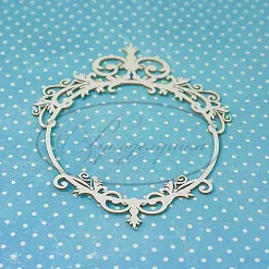 Украшение из чипборда "Рамка 55" (Рукоделушка) Украшение из чипборда "Рамка 55" (Рукоделушка)