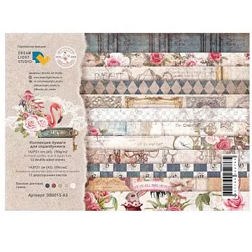 Набор бумаги А5 "Alice", 12 листов (DreamLight Studio)