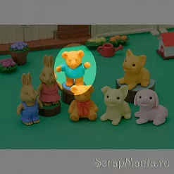 Ластик "Мишка в зеленой маечке" (Iwako)