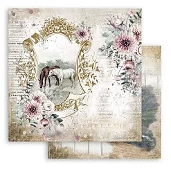 УЦЕНКА Бумага 30х30 см "Romantic horses. Lake" (Stamperia)