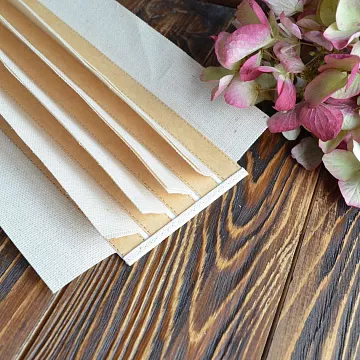 Переплет на 5 разворотов, цвет крафт, длина 20 см, шаг 1,5 см