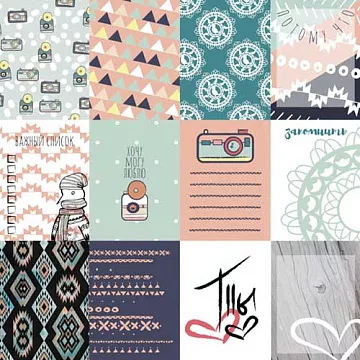 Набор карточек "Тепло и уютно" (Polkadot)