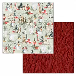 Бумага 30х30 см "Зимние забавы. Особенный день" (Summer Studio) Бумага 30х30 см "Зимние забавы. Особенный день" (Summer Studio)