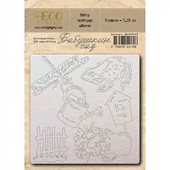 Набор украшений из чипборда "Бабушкин сад. Лето" (EcoPaper)