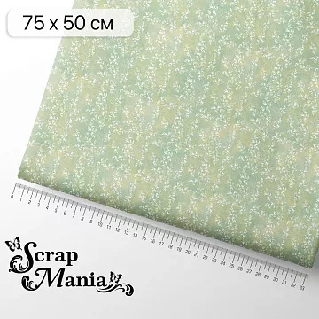 Отрез ткани 75х50 см "Сезон ромашек. Вспоминая детство" (ScrapMania)