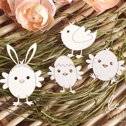 Набор украшений из чипборда "Птенцы" (LeoMammy) Набор украшений из чипборда "Птенцы" (LeoMammy)