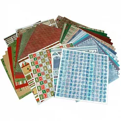 Набор бумаги 30х30 см "Все о зиме" (HOTP)