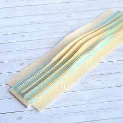 Переплет на 5 разворотов, цвет голубой, длина 30 см, шаг 0,7 см