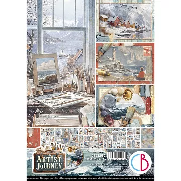 Набор бумаги А4 "Artist Journey. Для вырезания", 9 листов (Ciao bella)