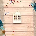 Чипборд "Имбирное Рождество. Шейкер. Дом с двумя окнами. Мини" (ScrapMania)