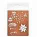 Набор бумажных высечек "Цветочные мотивы", цвет медный (Chipboards) Набор бумажных высечек "Цветочные мотивы", цвет медный (Chipboards)
