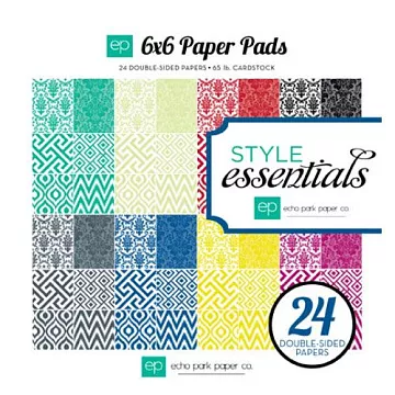 Набор бумаги 15х15 см "Классика дизайна", 24 листа (Echo Park)