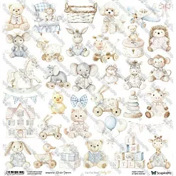 Бумага 30х30 см "Oh, Baby. Baby 07" (ScrapAndMe) Бумага 30х30 см "Oh, Baby. Baby 07" (ScrapAndMe)