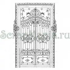 Штамп La Blanshe "Элегантная калитка"