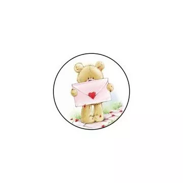 Фишка "Медвежонок с валентинкой" (ScrapMania)