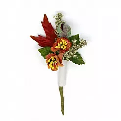 Букетик цветов "Оранжевые пионы" (Рукоделие)