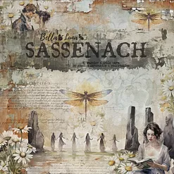 Набор бумаги 20х20 см "Sassenach", 12 листов (BellaLuna)