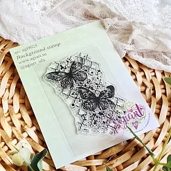 Штамп "Фоновый. Взмах крыльев", 9х5,7 см (AgiArt) Штамп "Фоновый. Взмах крыльев", 9х5,7 см (AgiArt)