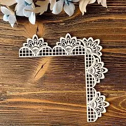 Чипборд "Кружевной уголок", 9х9 см (LeoMammy)