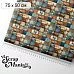 Отрез ткани 75х50 см "Старый архив. Мозаика" (ScrapMania)