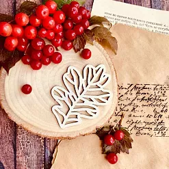 Чипборд "Дубовый лист. Большой", 5,3х7 см (WoodHome)