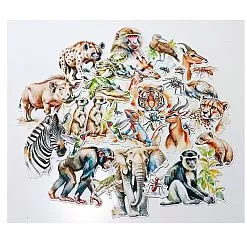Набор высечек "Сафари-животный мир", 28 шт (ScrapbookDesigns)