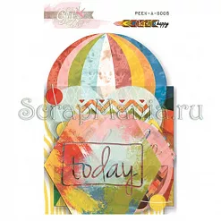 Набор вырубок из ацетата "Воздушное путешествие" (Glitz) Набор вырубок из ацетата "Воздушное путешествие" (Glitz)