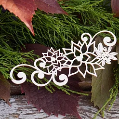 Чипборд "Новогодний декор 2", 11,6х4,8 см (LeoMammy)