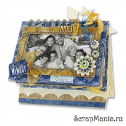 Набор для скрапбукинга "Голубые узоры" (K&Company) Набор для скрапбукинга "Голубые узоры" (K&Company)