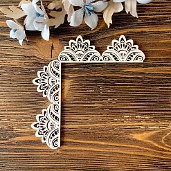 Чипборд "Кружевной уголок 1", 9х9 см (LeoMammy) Чипборд "Кружевной уголок 1", 9х9 см (LeoMammy)