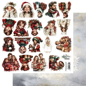 Бумага 30х30 см "Wonderful Christmas Time. People. Для вырезания" (Alchemy of Art) Бумага 30х30 см "Wonderful Christmas Time. People. Для вырезания" (Alchemy of Art)